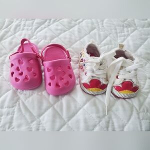 0-3 Size 1 Girls Sneakers And Crocs